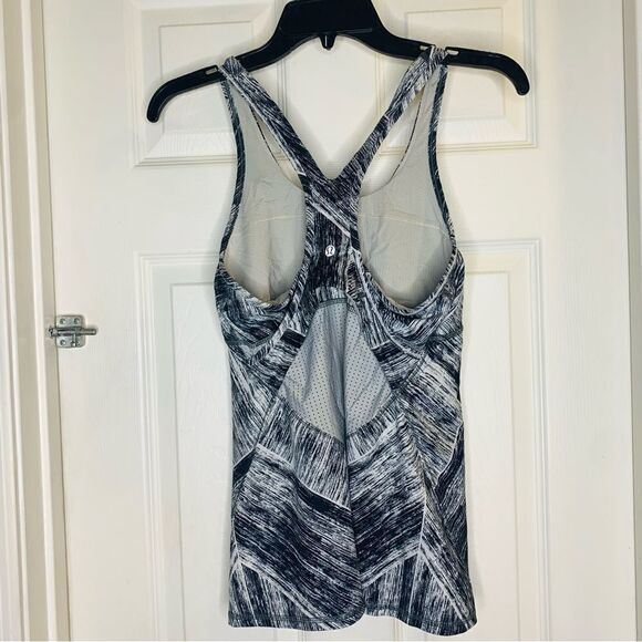 Lululemon Crossback Tank Heat Wave White Black / White Size 10 - Picture 6 of 8